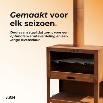 ASH Firegrill 2-1 BBQ en buitenhaard cortenstaal, Verzenden, Nieuw