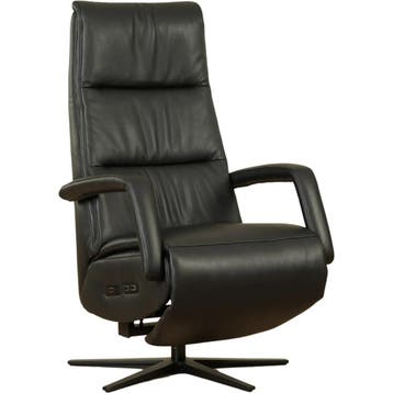 Leren sta-op-stoel Calm - Massif Nero (zwart) - extra large, Bohemian, Industrieel, Modern, Scandinavisch, Nieuw, Ophalen of Verzenden