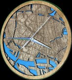 Klok Rotterdam met de Maas, Verzenden, Nieuw, Analoog, Wandklok