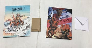Go West Young Man + Gunmen of the West + puzzle + ex-libris, Boeken, Nieuw