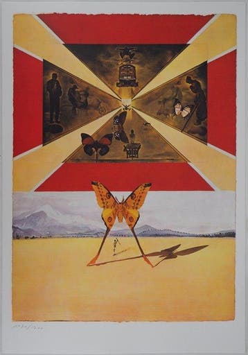 Salvador Dali (1904-1989) - France : Roussillon (La Gare de, Antiek en Kunst