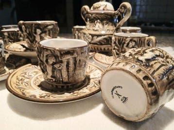 Capodimonte - Koffieservies voor 12 (25) - Porselein,