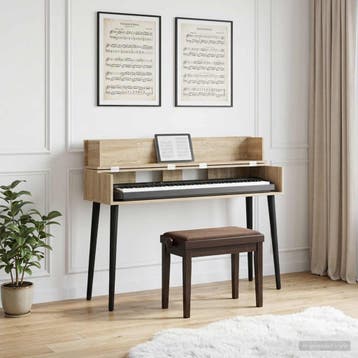 vidaXL studiobureau Sonoma Eiken 130 x 40 x 19,5 cm Bewerkt, Verzenden, Nieuw