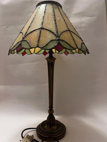 Tafellamp - Tiffany stijl - Lamp - Glas-in-lood, Vebronsd