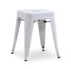 Stapelkruk Hamburg metalen kruk Wit (Poef, Stoelen), Verzenden, Nieuw
