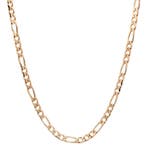 Gouden figaro collier 51 cm 14 karaat, Sieraden, Tassen en Uiterlijk, Kettingen, Verzenden, Zo goed als nieuw, Goud