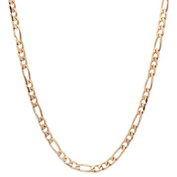 Gouden figaro collier 51 cm 14 karaat, Verzenden, Zo goed als nieuw, Goud