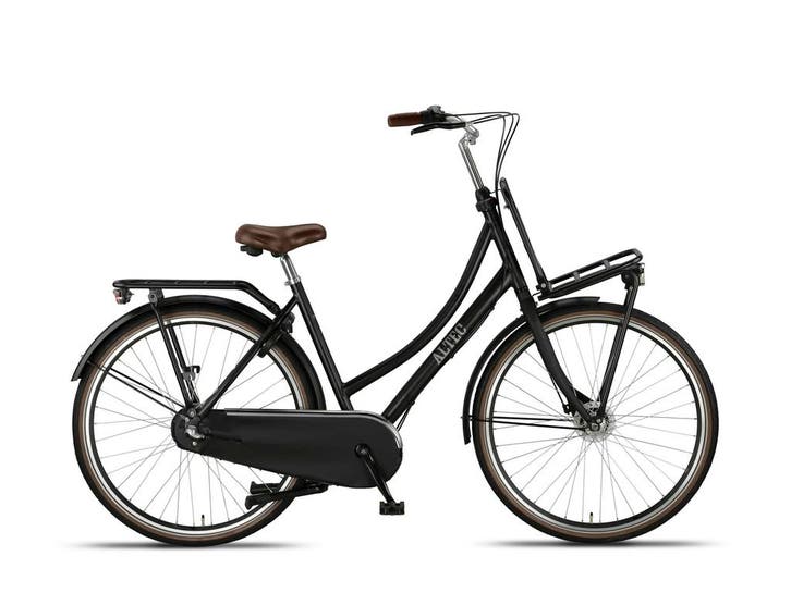 Altec Retro Transportfiets 28 inch - Mat Zwart, Fietsen en Brommers, Fietsen | Dames | Damesfietsen, Overige merken, Versnellingen