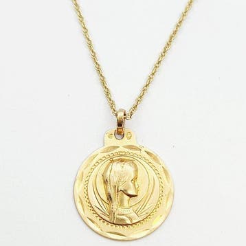 Ketting met hanger - 18 karaat Geel goud