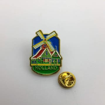 Pin molen huisjes Holland goud, Ophalen of Verzenden, Nieuw