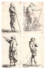 Salvator Rosa (1615-1673) - Quattro tavole della serie Le