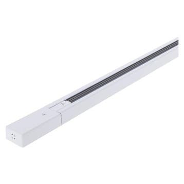 1-FASE RAIL | INCL. EINDKAP EN VOEDINGSCONNECTOR | WIT | 1M, Nieuw