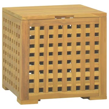 vidaXL Touwkist 40x40x40 cm massief teakhout, Verzenden, Nieuw