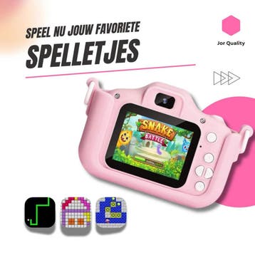Jor Quality -Digitale Kindercamera - HD 1080p - 32GB, Ophalen of Verzenden, Zo goed als nieuw