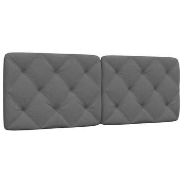 vidaXL Hoofdbordkussen 120 cm stof grijs, Verzenden, Nieuw, Grijs, Stof