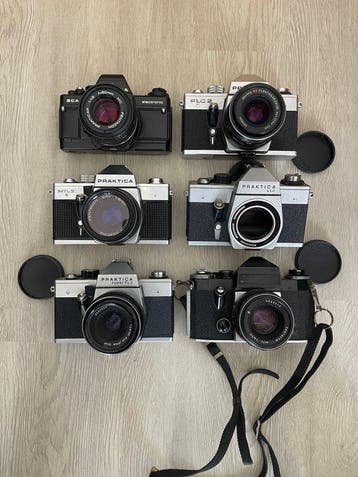 Praktica Diverse Praktica cameras + 5 lenzen | Analoge, Nieuw