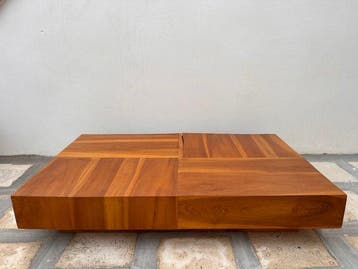 iduelinee - Salontafel - Hout - Goud en zee