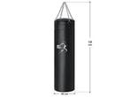 Bokszak 30kg - Hangend - Synthetisch leer - Zwart, Verzenden, Nieuw