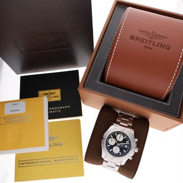 Breitling Colt 44 Automatic Chronograph A1338811/BD83; Au..., Ophalen of Verzenden, Zo goed als nieuw, Staal, Overige merken