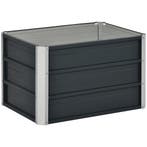 Verhoogd Stalen Tuinbed Plantenbak Donkergrijs 66x47x40cm In, Verzenden