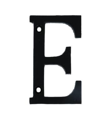 Letter E Klein IJzer zwart 75 mm, Verzenden, Nieuw