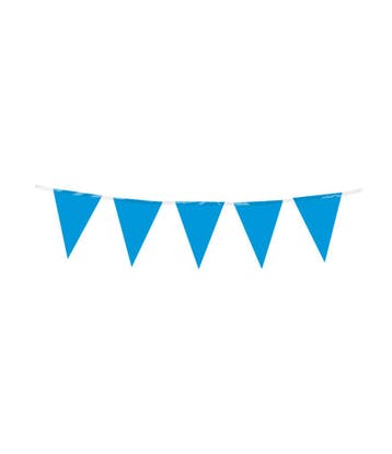 Mini Vlaggenlijn blauw 3mtr, Verzenden, Nieuw, Feestartikel
