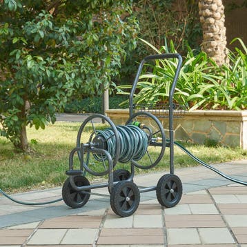 Slangwagen met handmatige haspel voor tuinslang max. 65m sta, Verzenden, Nieuw