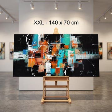 Monika Spiewak - Abstract - Oil Painting Stretched On The
