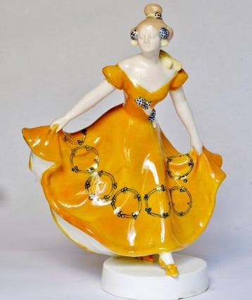 Friedrich Goldscheider - Art Nouveau - Figuur - Tänzerin -, Antiek en Kunst