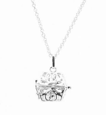 Prachtige lange ketting c.a. 80cm met een zilver kleur En..., Ophalen of Verzenden, Nieuw, Overige typen