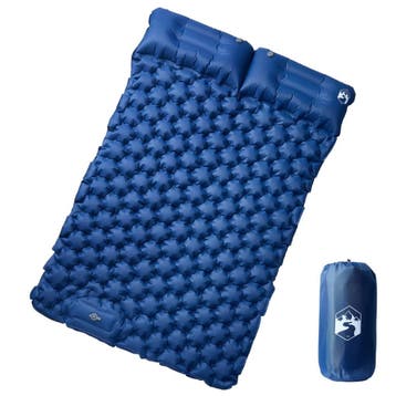 vidaXL Kampeermatras met kussens zelfopblazend 2-persoons, Verzenden, Nieuw