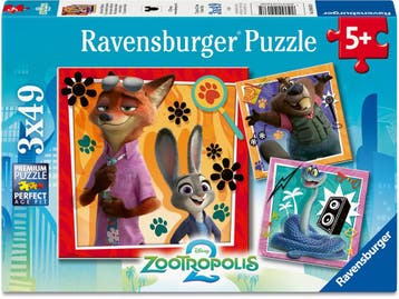 Zootopia 2 Puzzel (3 x 49 stukjes) | Ravensburger - Puzzels, Verzenden, Nieuw