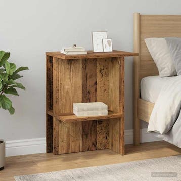 vidaXL Salontafel Oud hout 40 x 30 x 49 cm Bewerkt hout, Huis en Inrichting, Tafels | Salontafels, Verzenden, Nieuw, Overige houtsoorten