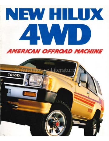 1981 TOYOTA HILUX 4WD BROCHURE JAPANS, Nieuw, Toyota, Author
