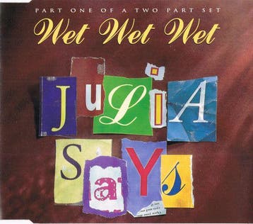 cd single - Wet Wet Wet - Julia Says, Verzenden, Zo goed als nieuw, Pop