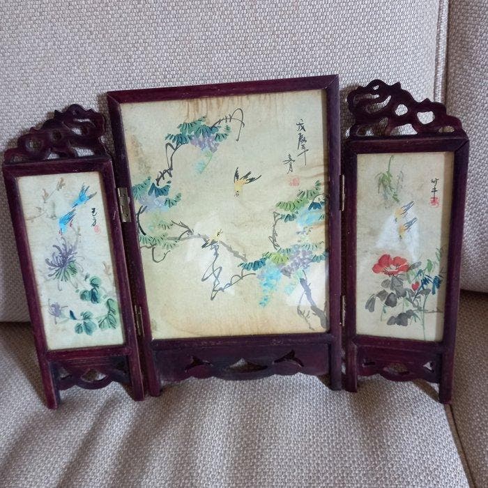 Figuur - hout en keramiek - China (Zonder minimumprijs), Antiek en Kunst, Antiek | Overige Antiek