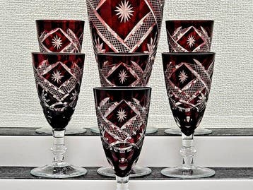|- (6+1) x *Bohemia Kristall* (Germany) - Drankservies voor