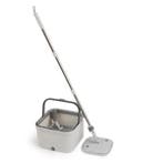 Dweilset met 4 moppen - Inclusief emmer met uitwringfunctie, Verzenden