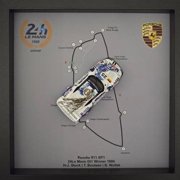 Artwork - Porsche - PORSCHE 911 GT1 winner of 1996 Gt1 Class, Nieuw