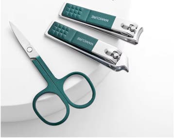 Nagelknipper Set 6-delig RVS – Manicure Pedicure met Etui, Verzenden, Nieuw