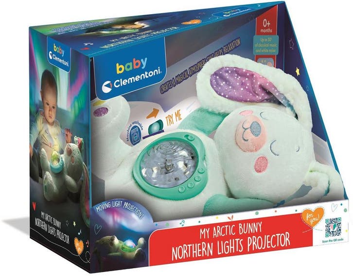 Clementoni - Baby Speelgoed - Knuffel met Noorderlicht, Kinderen en Baby's, Speelgoed | Knuffels en Pluche, Zo goed als nieuw