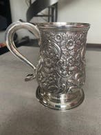 Tankard John Langlands argento sterling 1774 - Kroes -, Antiek en Kunst