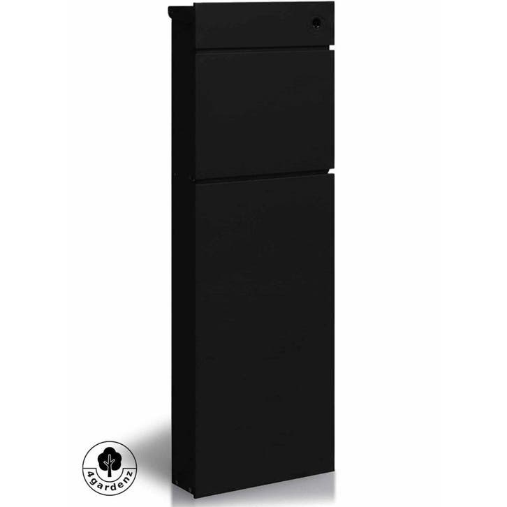 Basic 4gardenz staande brievenbus staal - zwart, Tuin en Terras, Brievenbussen, Nieuw, Verzenden