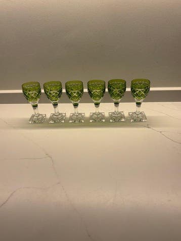 Val Saint Lambert - Wijnglas (6) - sainte hélène - Kristal -