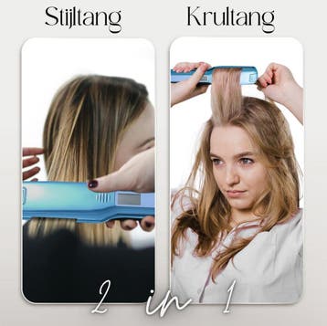 Sansbeauté® Professionele Stijltang - 2 in 1 - Krultang -, Ophalen of Verzenden, Zo goed als nieuw