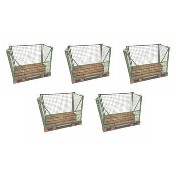 Palletrand inklapbaar 1200x800x980mm,  incl. pallet,, Ophalen of Verzenden