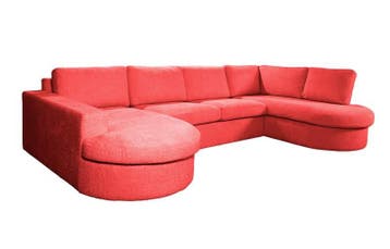 U-Bank Haarlem - u-banken - Rood, Huis en Inrichting, Banken | Sofa's en Chaises Longues, Nieuw, 150 cm of meer, Overige materialen