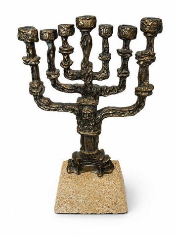 Salvador Dali (1904-1989) - sculptuur, Menorah - 36 cm -, Antiek en Kunst