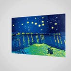 Orange Panda A6 lenticular postcard 3d after Starry Night, Ophalen of Verzenden, Gelopen