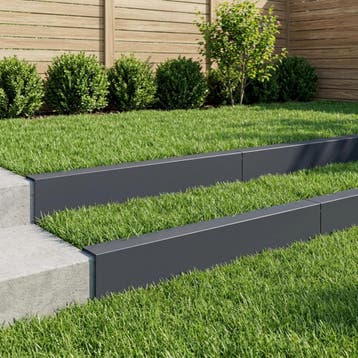 vidaXL Afdekprofiel voor tuinafboording 10 st 100 x 20 x 15, Verzenden, Nieuw